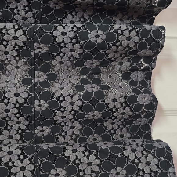 Brand New LOGO by Laurie Goldstein Grey and Black Floral Lace Cardigan. Size XL - Picture 7 of 7